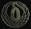 Dancing Crane Tsuba Antiqued Finish (OH2240)