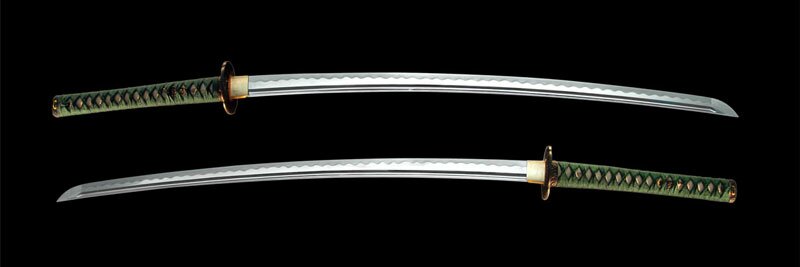 Dynasty Forge 28.75`` Daimyo F/F Tri-Steel Katana with Bo-Hi in Cherry Theme Dynasty Forge 28.75`` Daimyo F/F Tri-Steel Katana with Bo-Hi in Cherry Theme