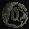 Eagle on Pine Tsuba Antiqued Finish (OH2241)