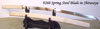 Katana Cheness 9260 Silicon Alloy Spring Steel Blade in Shirasaya (Shirasaya-9260)