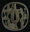 Plum Blossom Tsuba Antiqued Finish (OH2245)