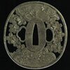 Sakura & Crane Tsuba Antiqued Finish (OH2246)