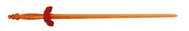 Drewniany treningowy miecz do Tai Chi - czerwony dąb