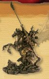 Figurka Samuraj na koniu z naginatą (PL-420)