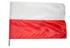 Flaga Polski 70x112 cm + drzewiec 120cm