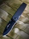 Nóż Składany Emerson A-100 Black Serrated (A100)
