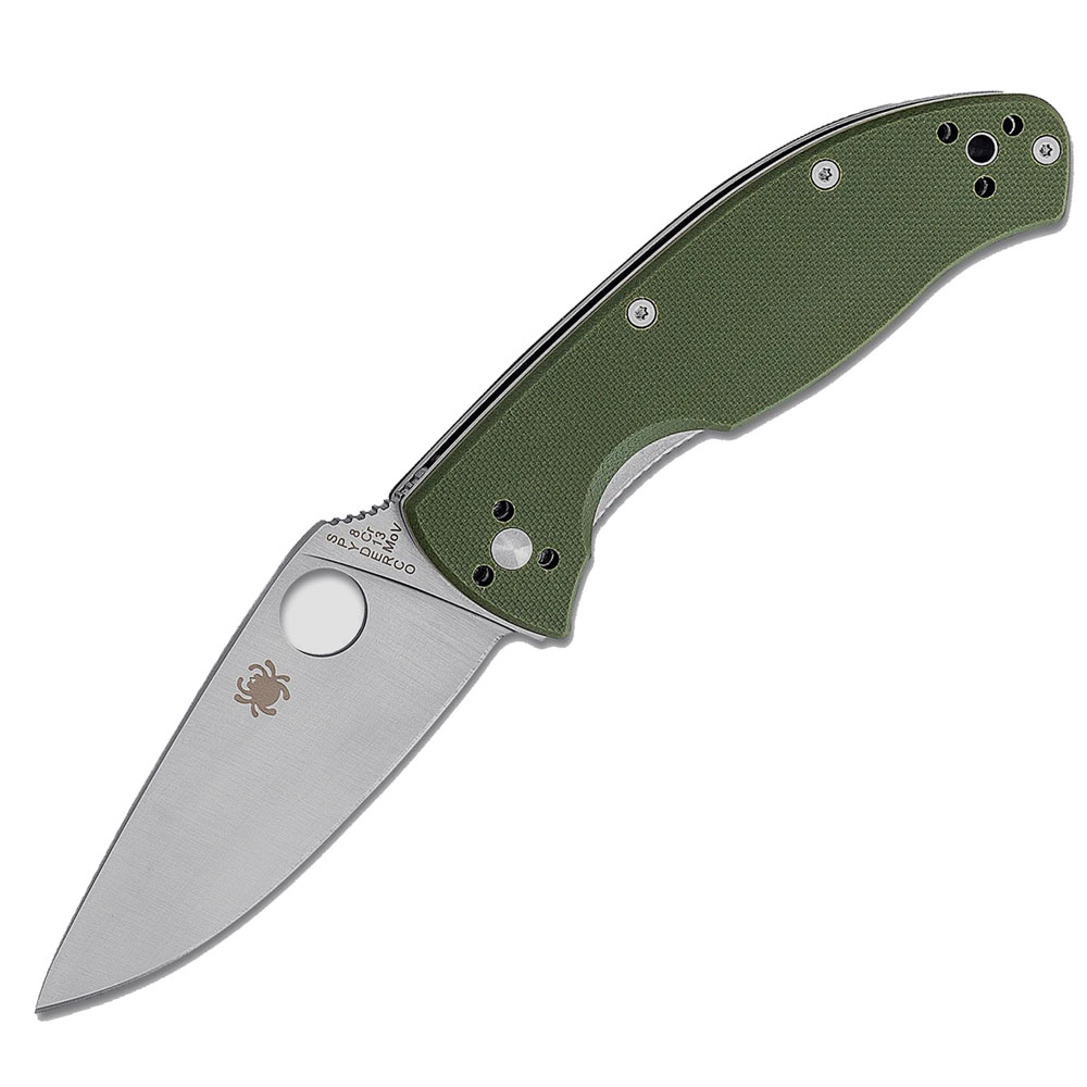 Nóż składany Spyderco Tenacious Plain Blade Green