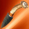 Nóż indiański Deer Antler Obsidian Blade Knife (400414)