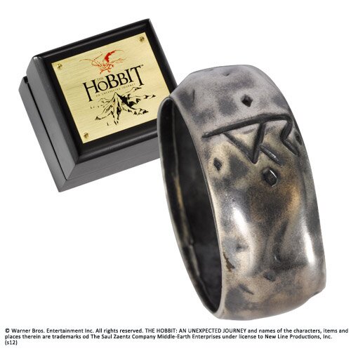 Pierścień Thorina z filmu Hobbit - srebrny