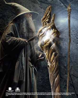 Świecący Kostur Gandalfa Szarego z filmu Hobbit - Hobbit Gandalf Illuminating Staff
